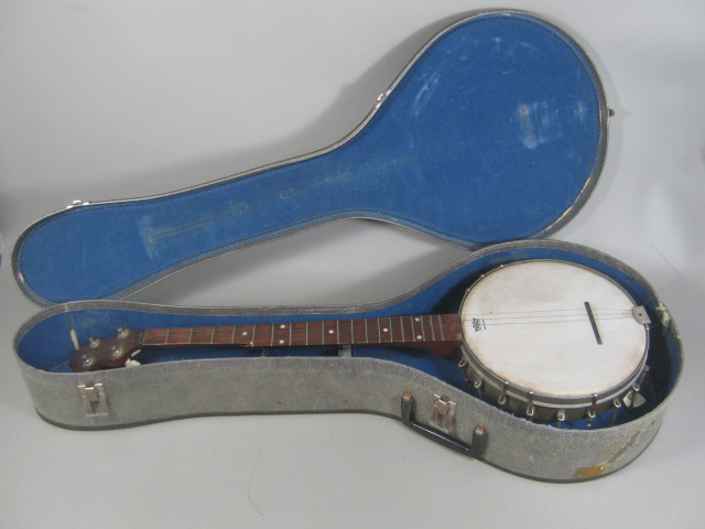 Vintage SS Stewart 2D Grade 5 String Banjo Open Back 19 Frets Remo Parts/Repair