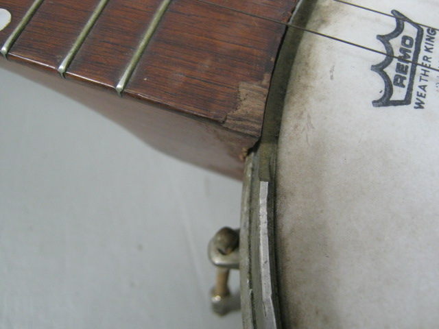Vintage SS Stewart 2D Grade 5 String Banjo Open Back 19 Frets Remo Parts/Repair 14