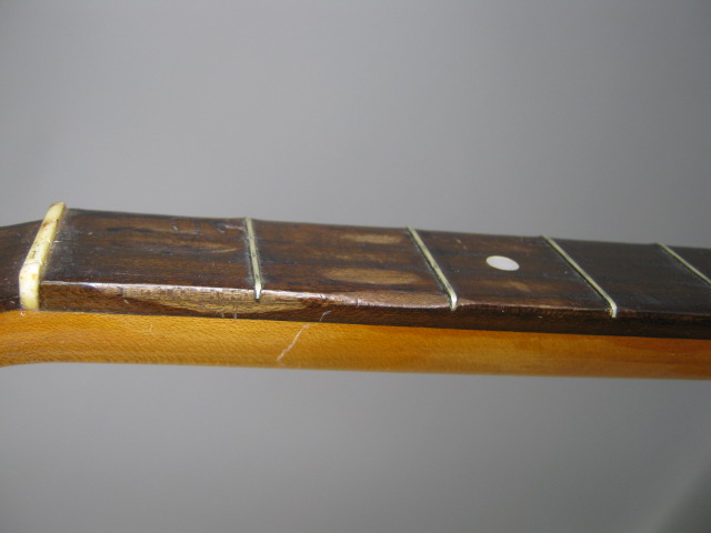 Vintage Autocrat 4 String Banjo Resonator 19 Frets MOP Inlay Armrest Case Strap 14
