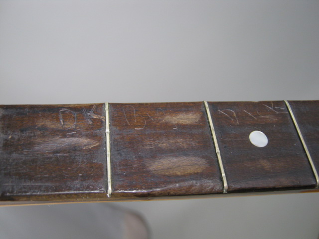 Vintage Autocrat 4 String Banjo Resonator 19 Frets MOP Inlay Armrest Case Strap 15
