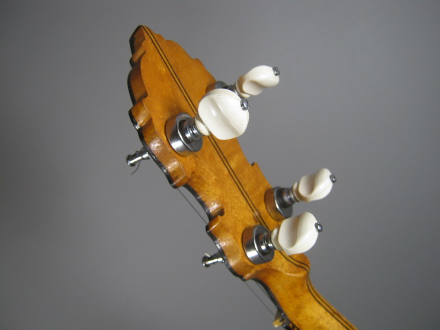 Unmarked 4 String Banjo Resonator MOP Inlay Nice Tone Ring 19 Frets Ornate HSC 17