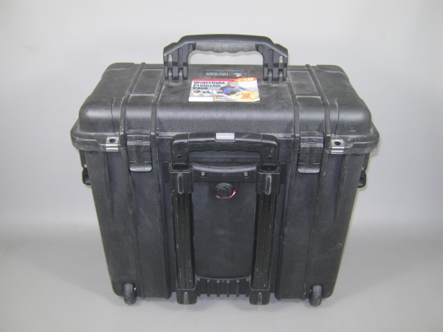 Pelican 1440 Watertight Protector Protective Hard Black Rolling Case W/ Wheels