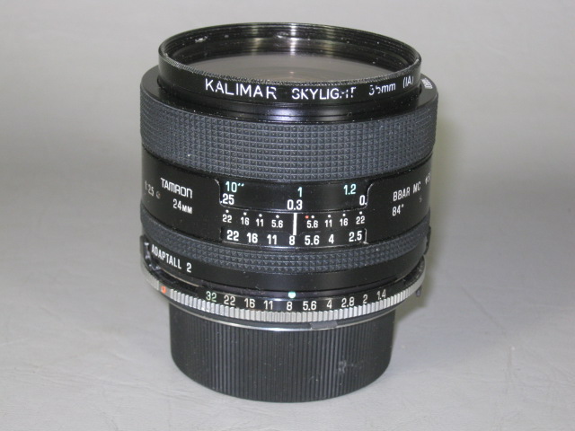 Tamron 24mm 1:2.5 Lens O1B With Adaptall 2 For Minolta MD 35mm SLR Film Camera 1