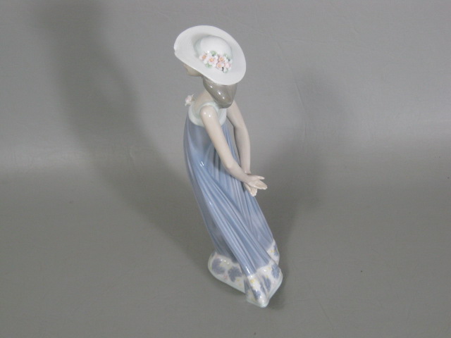 Vtg Lladro Figurine 5644 Susan Girl W/ Hat + Flower On Dress 8.25" Daisa 1989 NR 2