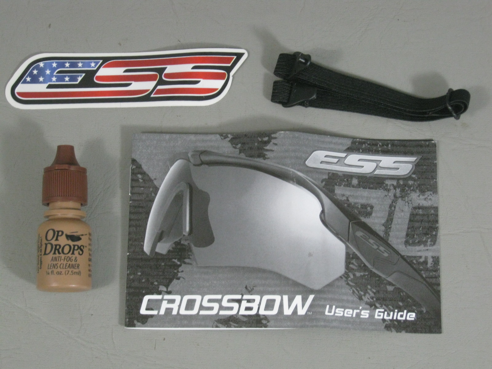 New ESS Crossbow Eyeshield Sunglasses 2 Lenses W/Case Military Law Enforcement 7