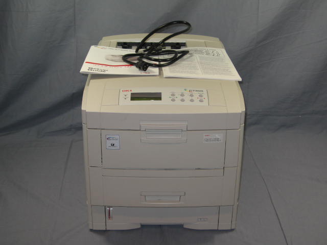Okidata Oki C7300 Color Laser Network Printer W/Card NR