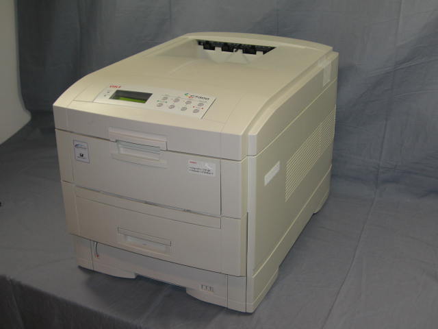Okidata Oki C7300 Color Laser Network Printer W/Card NR 1