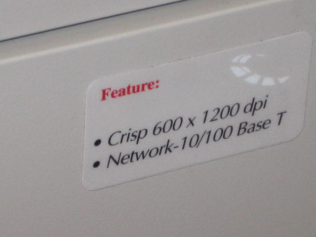 Okidata Oki C7300 Color Laser Network Printer W/Card NR 5