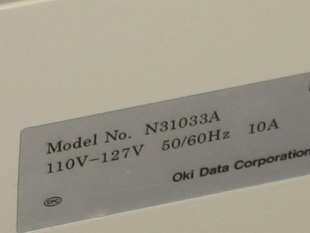 Okidata Oki C7300 Color Laser Network Printer W/Card NR 9