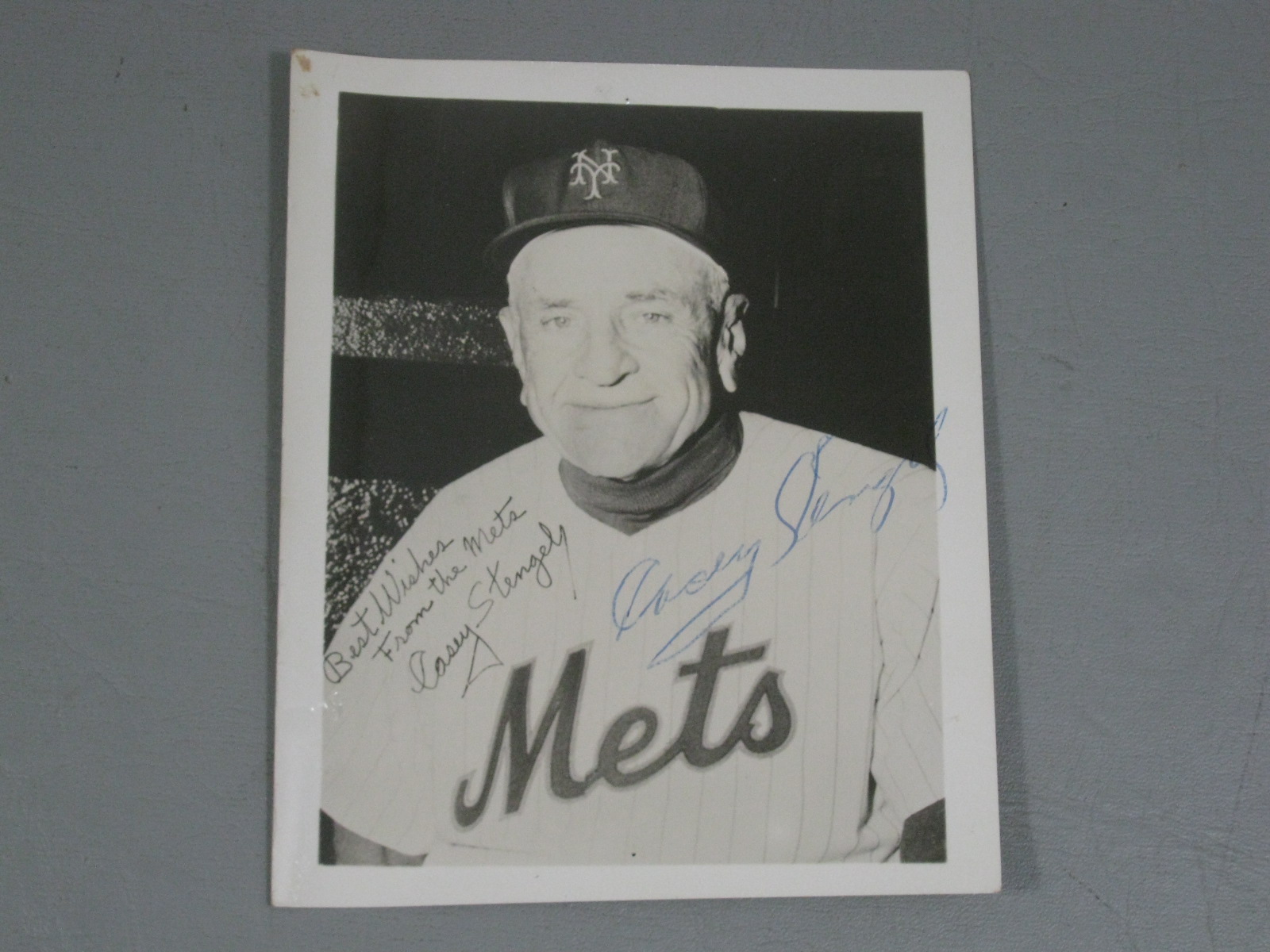 Rare Original Casey Stengel Signed 1964 NY Mets Letter + Photo 2 Autographs! NR! 5