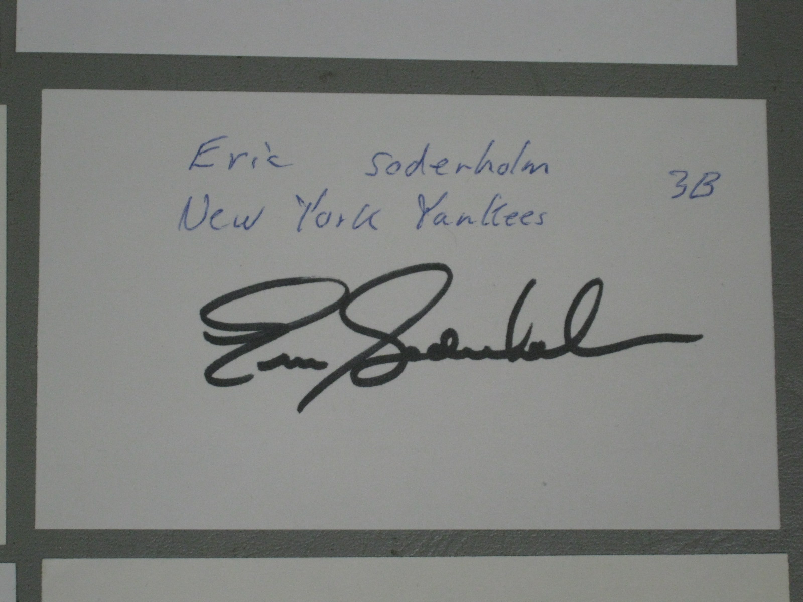 185 Vtg NY Yankees Baseball Player Signed Autograph Card Lot 1940s-90s HOF + NR! 4