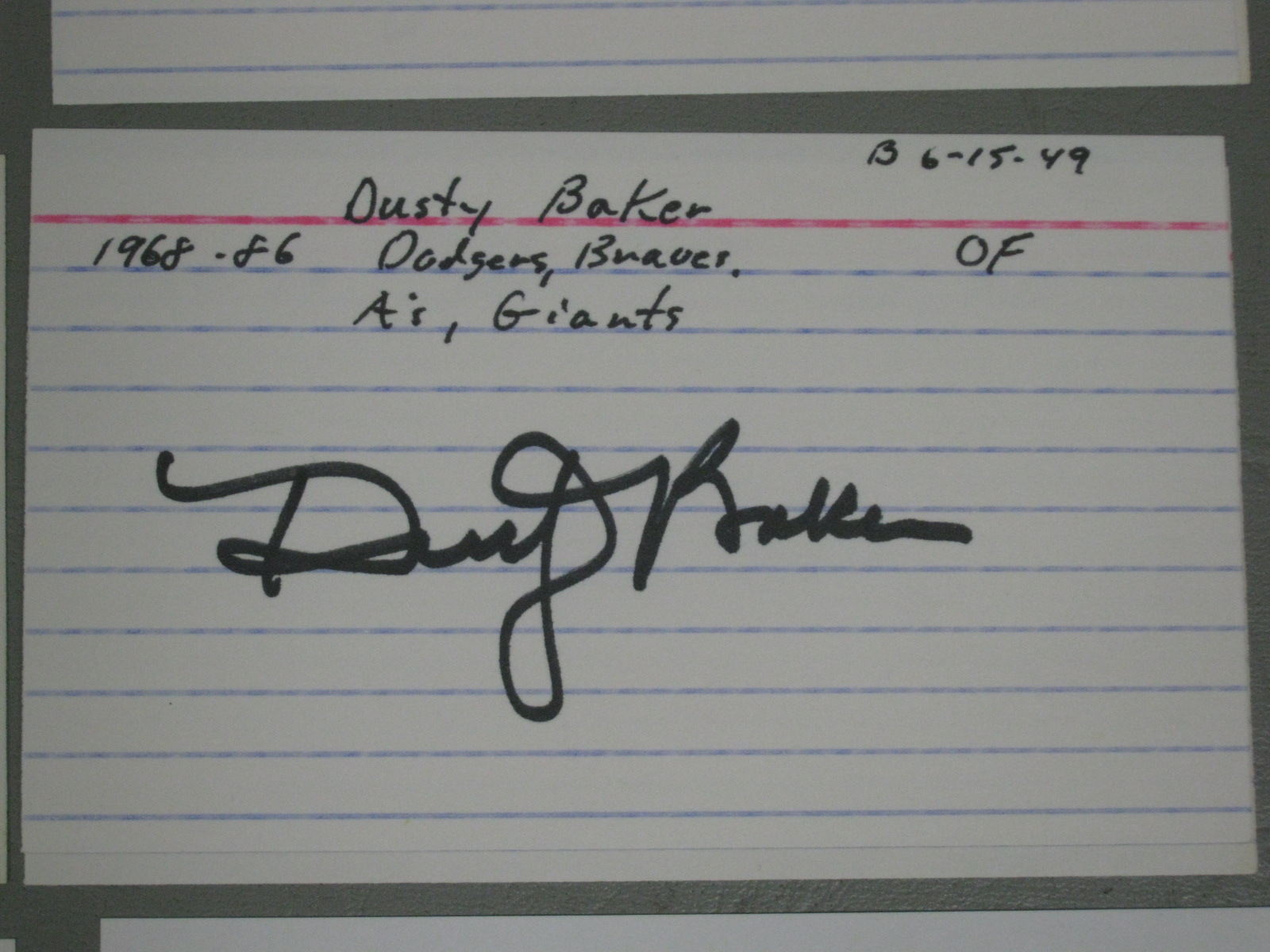 226 Vtg MLB Baseball Signed Autograph Card Lot HOF+ 1940s-90s Bob Lemon Bunning 2