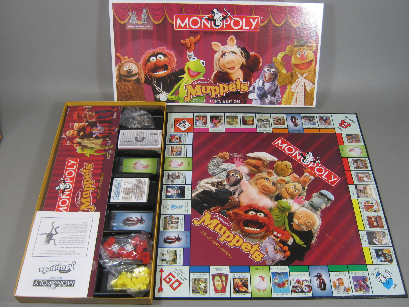 2 Monopoly Games Mickey Mouse 75th Anniversary & Muppets Collectors Editions NR! 5