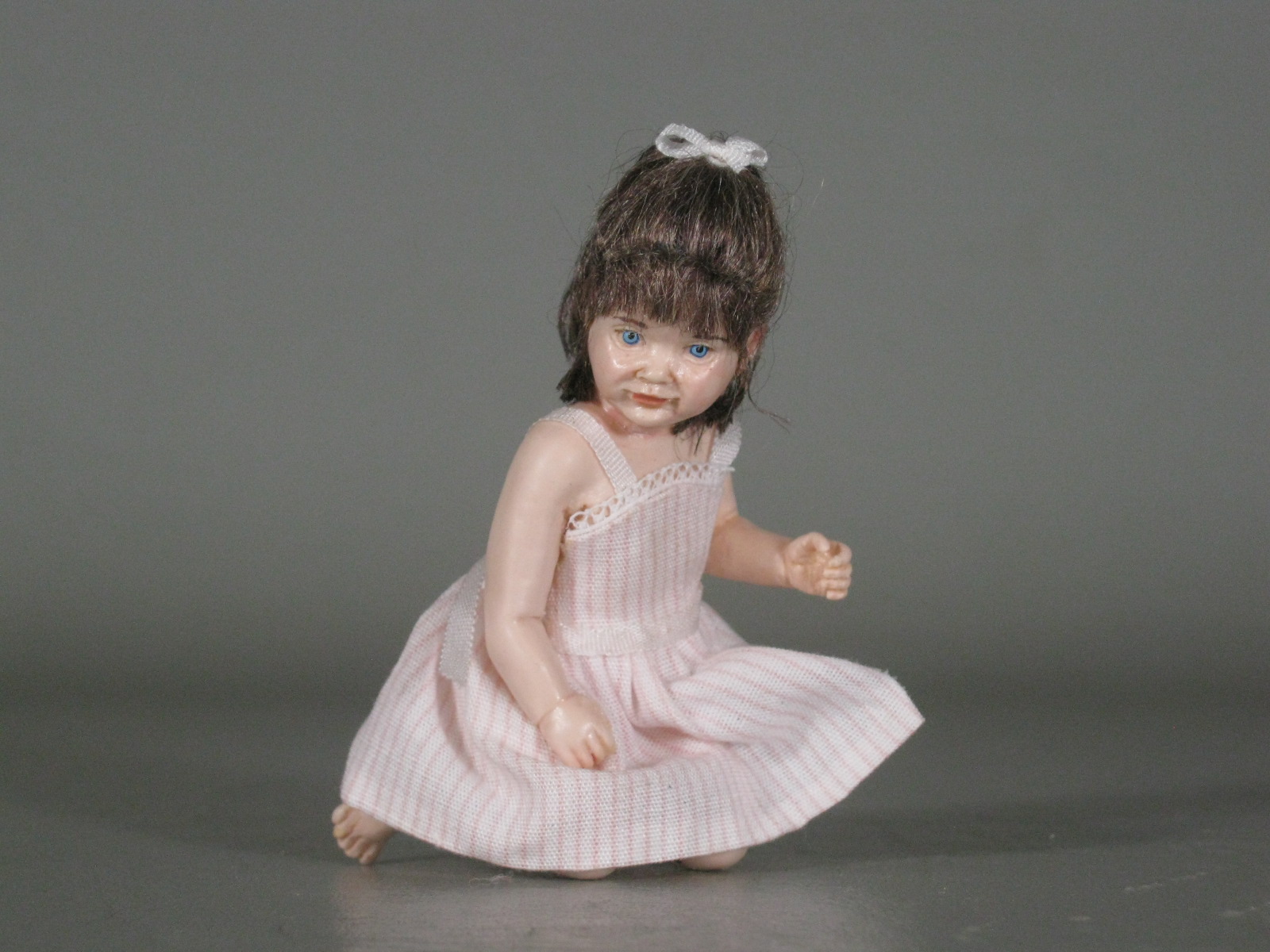 Susan Scogin Limited Edition Artist Doll Toddler Girl Resin Dollhouse Miniature