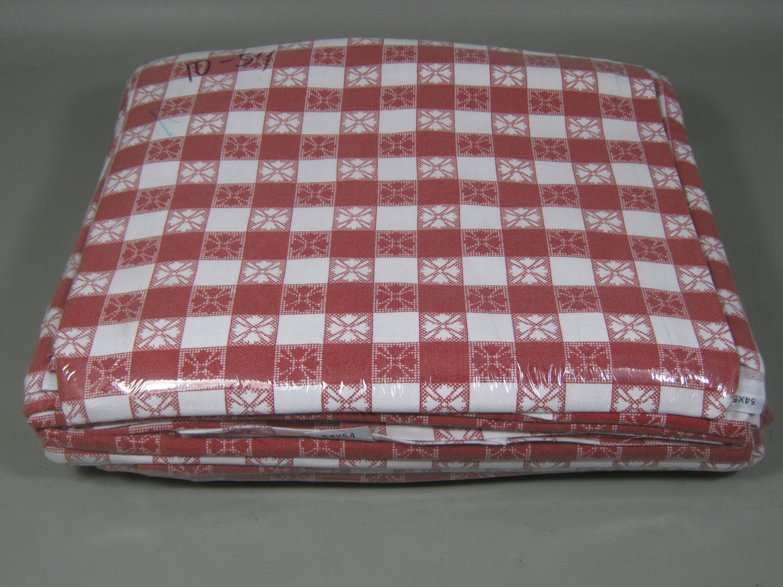 10 Square 54" Tablecloths Red White Checkered Linens Picnic Catering Restaurant