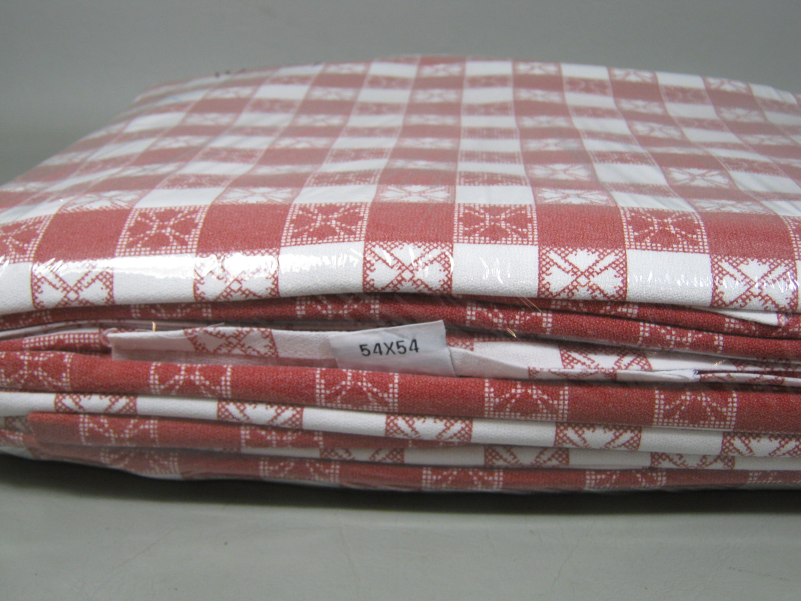10 Square 54" Tablecloths Red White Checkered Linens Picnic Catering Restaurant 1