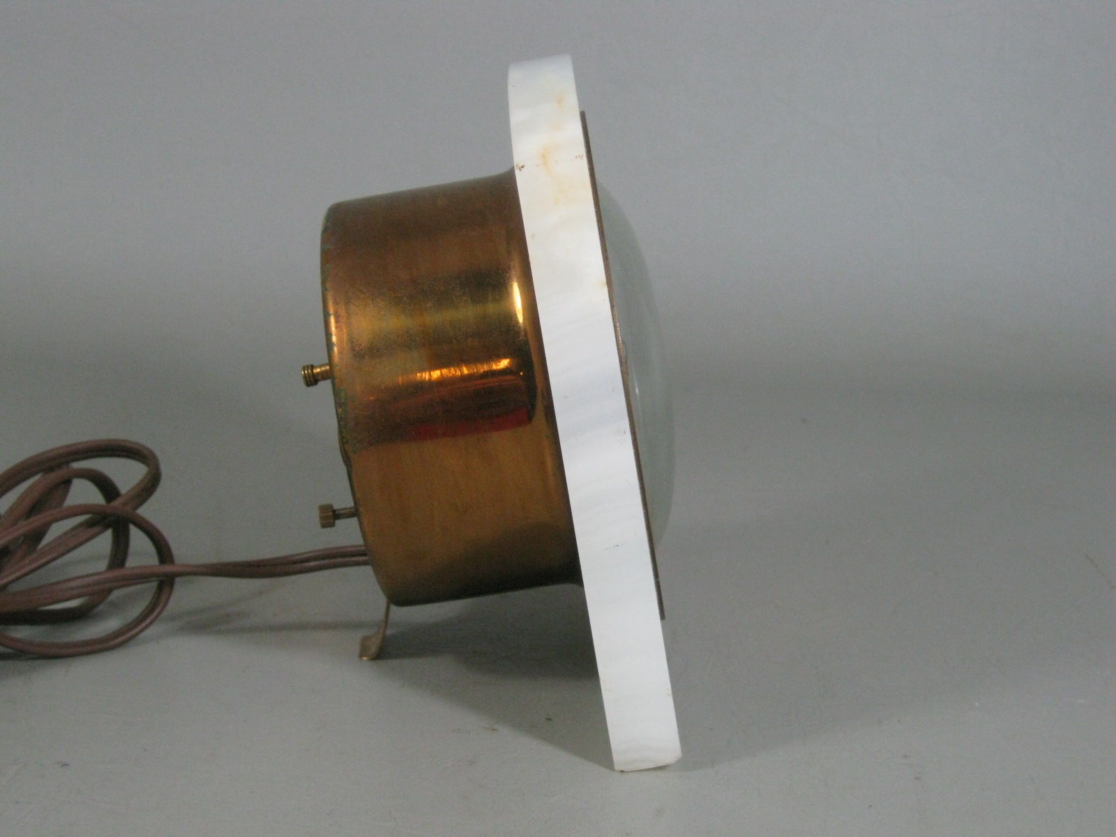 Vtg 1930s General Electric GE Onyx Art Deco Telechron Alarm Clock Model 7H104 NR 3