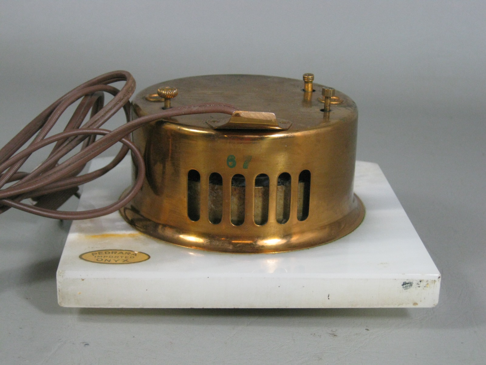 Vtg 1930s General Electric GE Onyx Art Deco Telechron Alarm Clock Model 7H104 NR 6