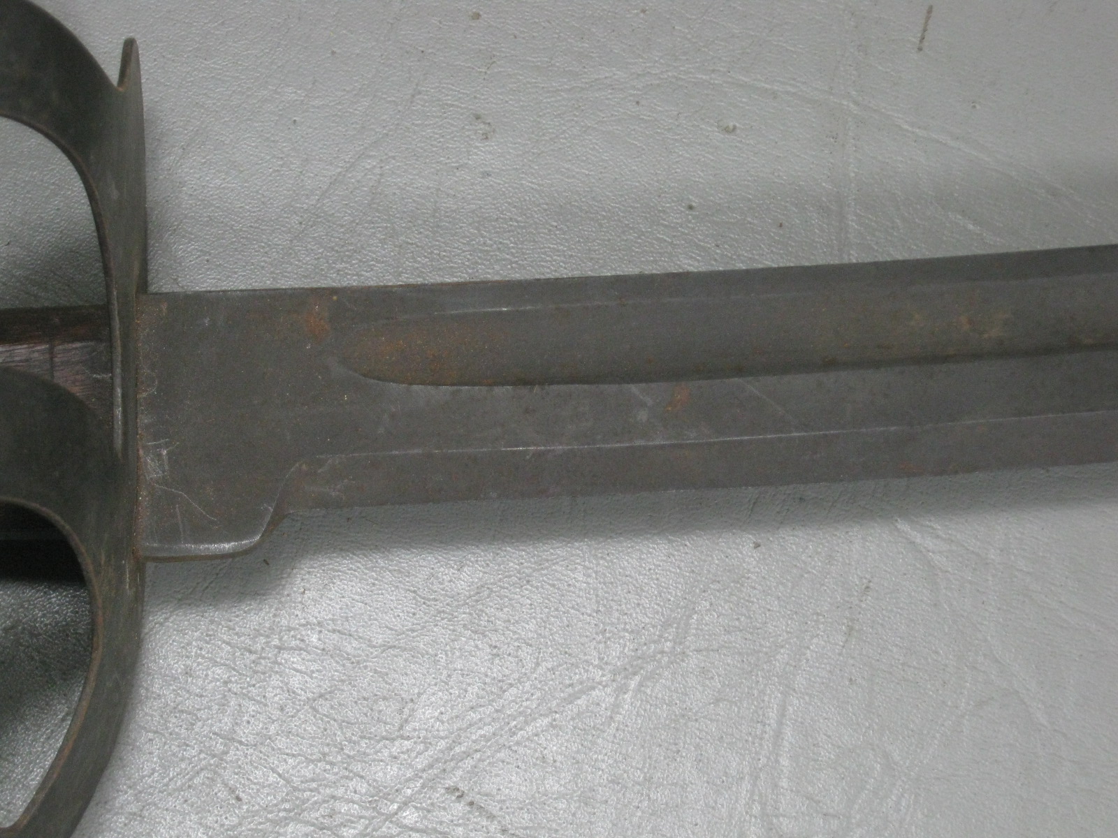 Vtg M1941 Klewang Milsco USMC USN Cutlass Sword Wooden Handle Leather Scabbard 3