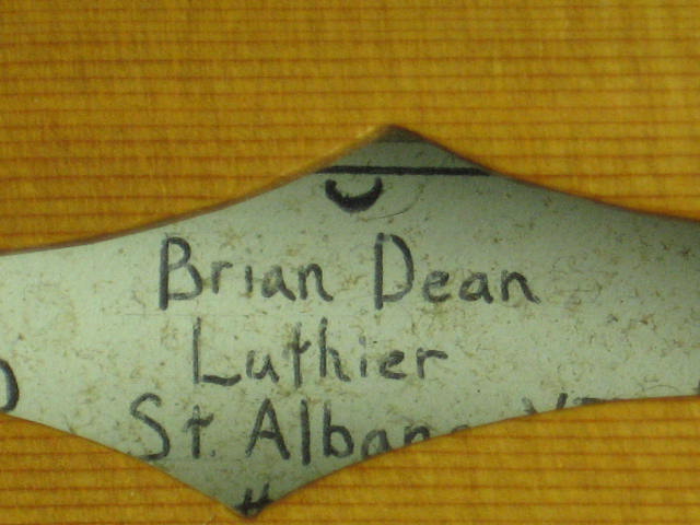 Handmade Brian Dean Teardrop Tear Drop Mandolin Vermont 7