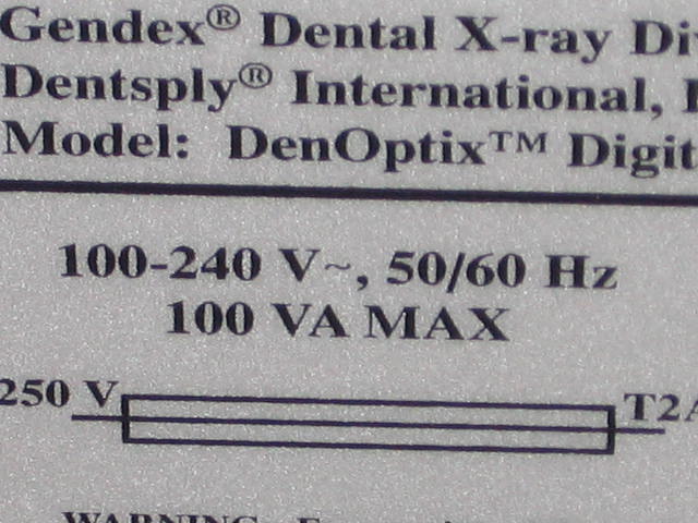 DenOptix Gendex I/O Intraoral Digital X-Ray Processor + 4