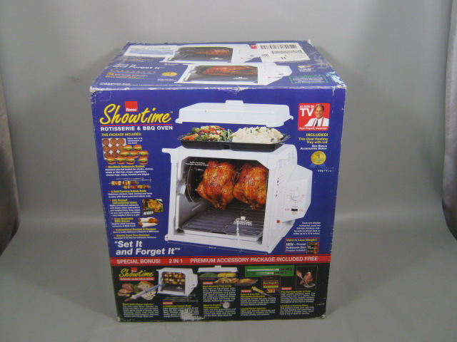 NEVER USED Ronco Showtime 4000 Rotisserie & BBQ Oven + Original Box + NO RESERVE