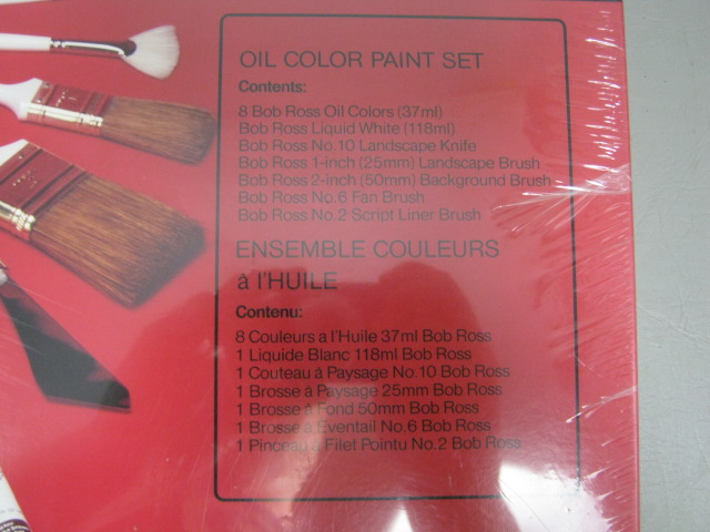 New Sealed Bob Ross Master Paint Set Paints Brushes Video Art Supplies Oil Color 1