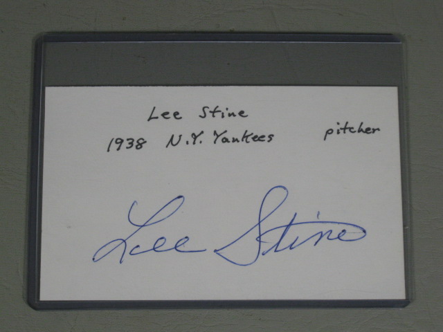 135 Signed MLB Baseball Index Card Lot NY Yankees Negro League GPBL 1930s-1990s 2