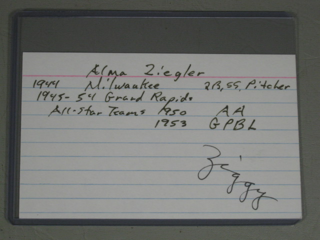 135 Signed MLB Baseball Index Card Lot NY Yankees Negro League GPBL 1930s-1990s 7