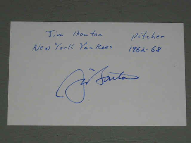 135 Signed MLB Baseball Index Card Lot NY Yankees Negro League GPBL 1930s-1990s 11