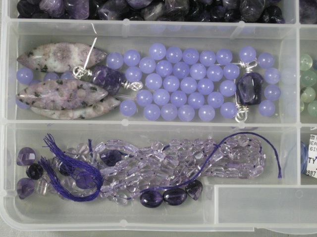 Jewelry Making Supplies Bead Lot Amethyst Sodalite Pyrite Lava Gemstone 9lbs NR! 8