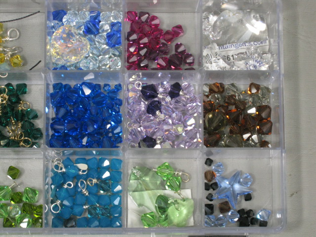Jewelry Supplies Lot Tools Beads Wire Settings Swarovski Crystal Sterling Cameos 9