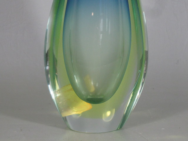 Vtg 1958 Seguso Murano Mid Century Modern Art Glass Vase Brussels Worlds Fair NR 6