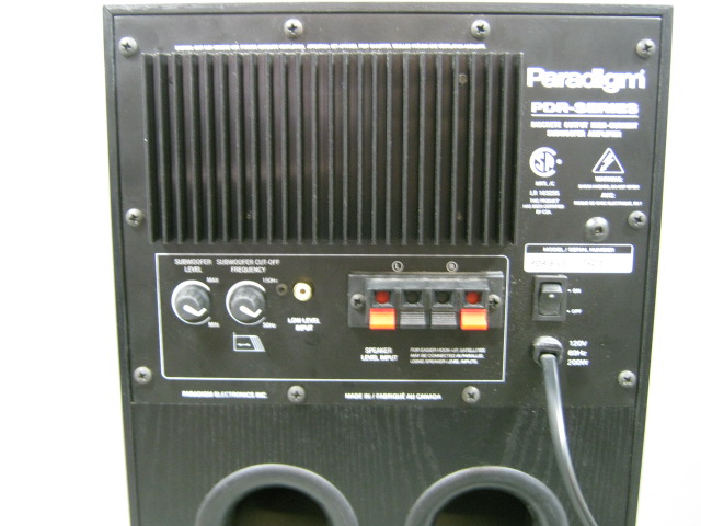 Paradigm Subwoofer PDR8 V.3 Powered Active Home Theater Bass Amplifier 300 Watt 3