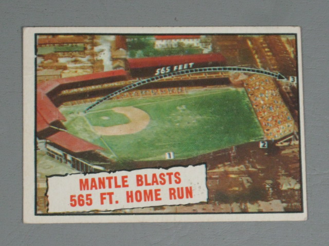 7 Vtg Mickey Mantle NY Yankees Baseball Cards Lot Topps 487 563 300 150 50 NR! 11