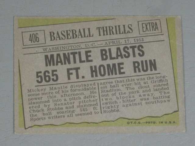 7 Vtg Mickey Mantle NY Yankees Baseball Cards Lot Topps 487 563 300 150 50 NR! 12
