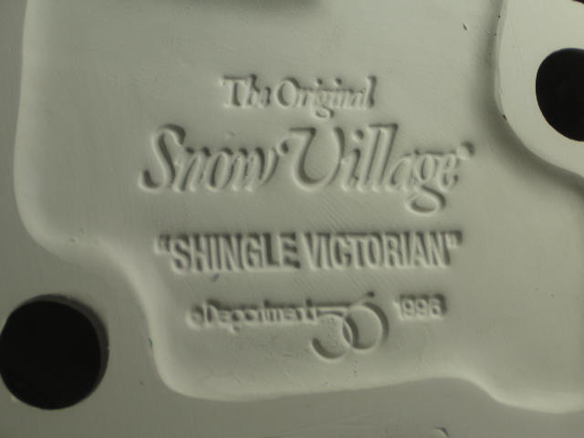 5 Dept 56 Snow Village Houses Shingle Victorian Cabin + 10