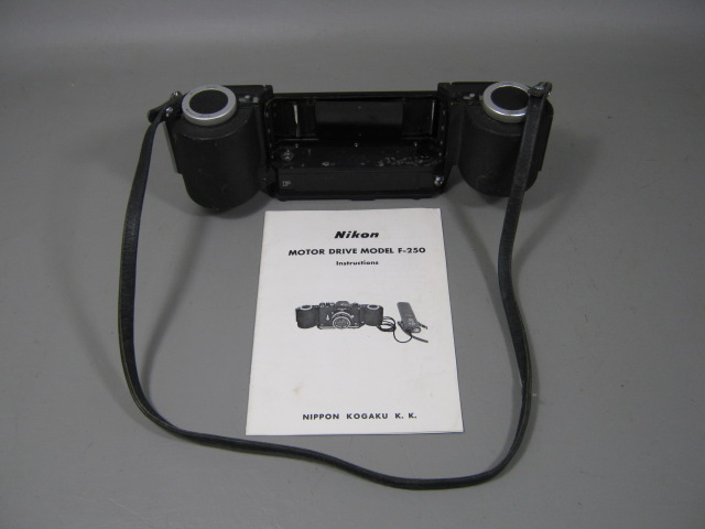 Vtg Nikon F-250 Motor Drive System W/ Manual For the F 35mm SLR Film Camera NR!