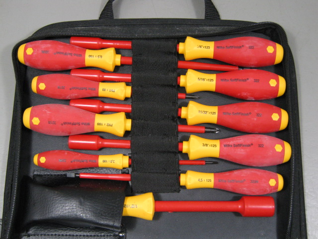 Wiha 14-Piece Professional Electricians Insulated Tool Set 32192? Screwdrivers + 2