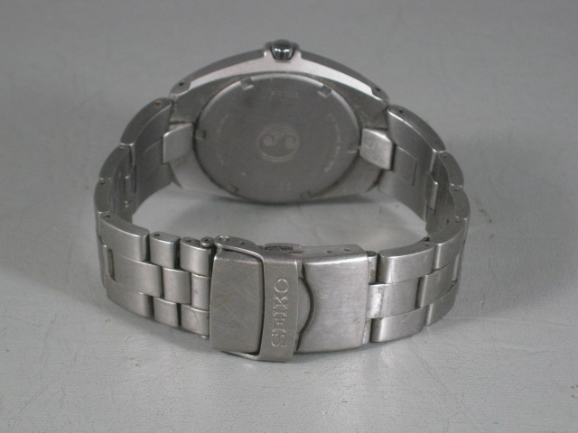 Seiko Perpetual Calendar Titanium Mens Wristwatch Watch 8F32-0049 No Reserve! 5