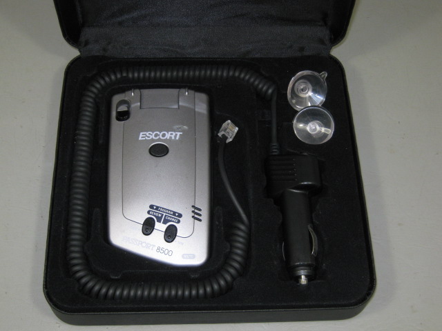 Escort Passport 8500 Radar Laser Safety Detector W/ Red Display Hard Case + Box 1