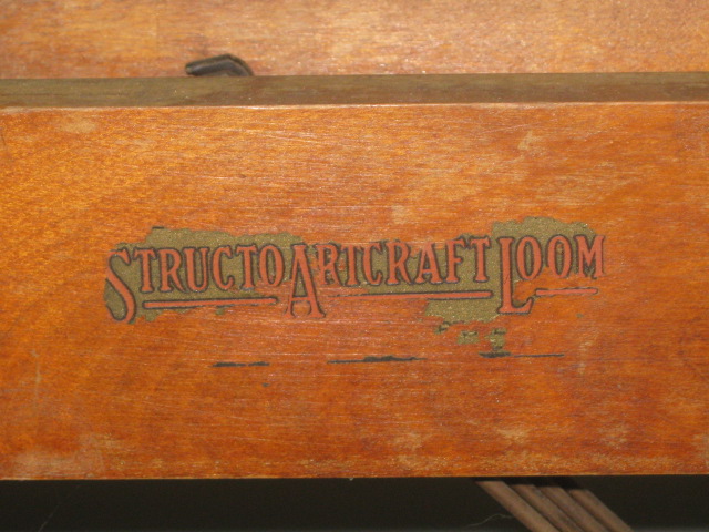 Vtg Antique Structo Artcraft Wooden 4 Harness Table Top Textile Weaving Loom +NR 8