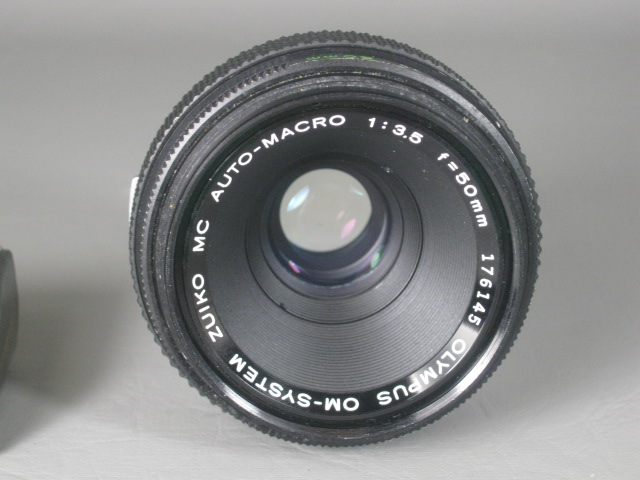 Olympus OM Zuiko MC Auto-Macro 50mm f/3.5 Camera Lens + Accessory Shoe 2 NR! 1