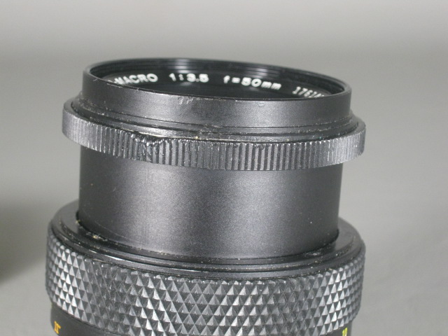 Olympus OM Zuiko MC Auto-Macro 50mm f/3.5 Camera Lens + Accessory Shoe 2 NR! 6