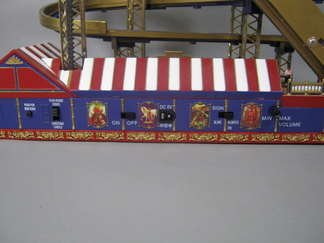 Gold Label Collection Mr Xmas Worlds Fair Roller Coaster Musical Lights In Box 8
