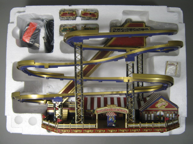 Gold Label Collection Mr Xmas Worlds Fair Roller Coaster Musical Lights In Box 13