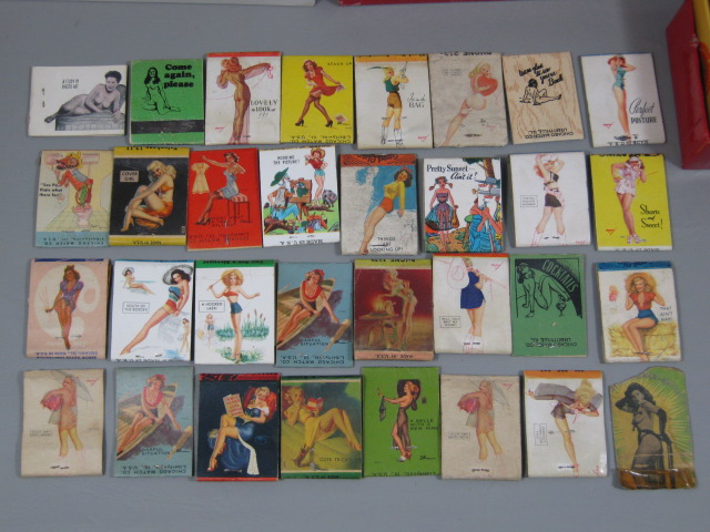 1000+/- Vtg Matchbook Match Book Covers Lot Collection Pinup Girls Nudes 10lb NR 5