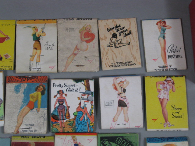 1000+/- Vtg Matchbook Match Book Covers Lot Collection Pinup Girls Nudes 10lb NR 7