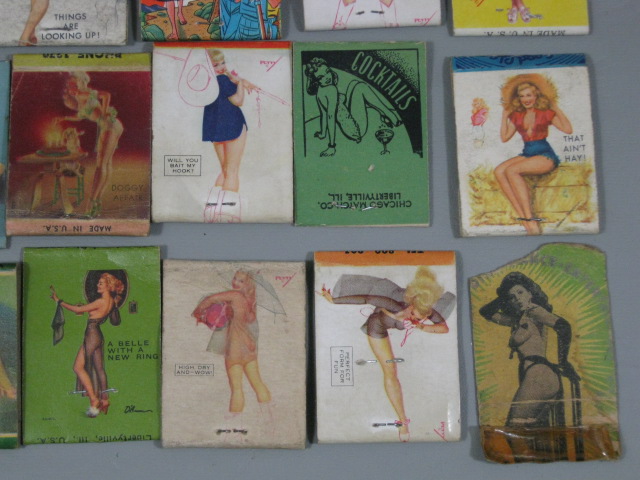 1000+/- Vtg Matchbook Match Book Covers Lot Collection Pinup Girls Nudes 10lb NR 8