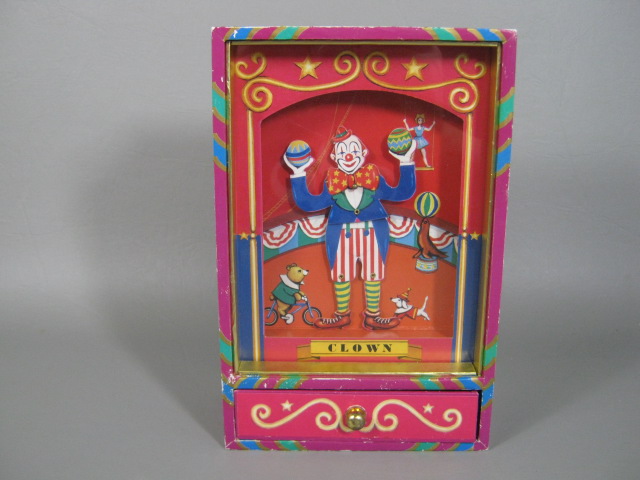 5 Music Boxes Lot Otagiri Clown Thorens JEC Reuge Swiss Superstar Wooden Inlay 1
